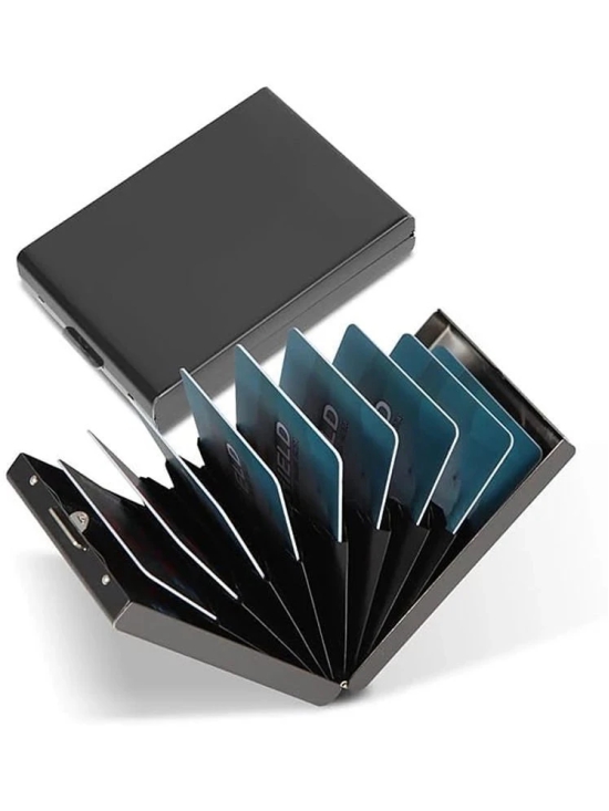 samtroh Black Metallic Mens RFID Wallet ( Pack of 1 ) - Black