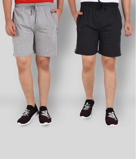 Neo Garments - Multi Cotton Mens Shorts ( Pack of 2 ) - None