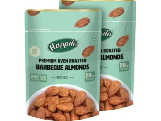 Happilo Premium Oven Roasted Californian Barbeque Almonds 160g