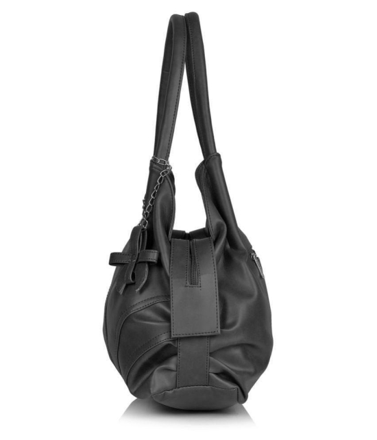 Fostelo - Black  PU Shoulder Bag - Black