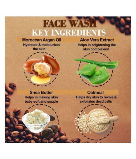 Nutriglow NATURAL'S Iris Coffee Face Wash For All Skin Type Each 300mL (Pack of 2)