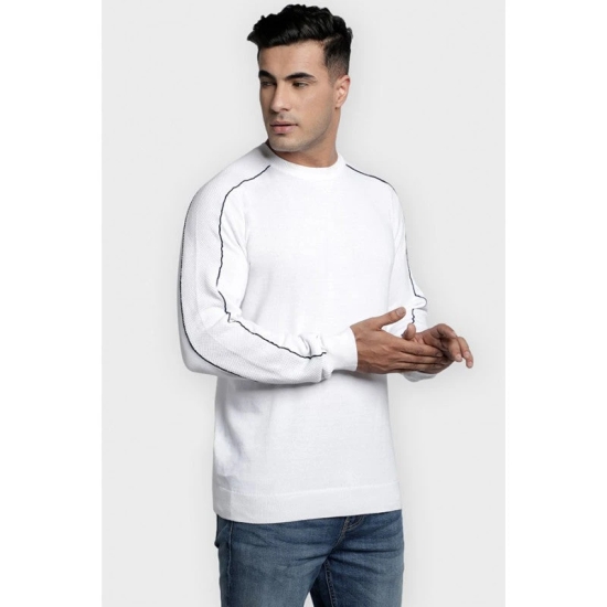 Mens White Sweater