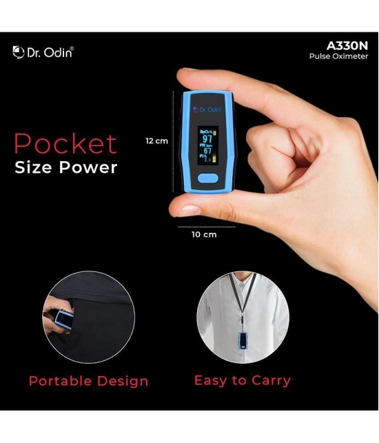 DR. ODIN Pulse Oximeter Finger tip A330N  Black & Blue Finger Tip