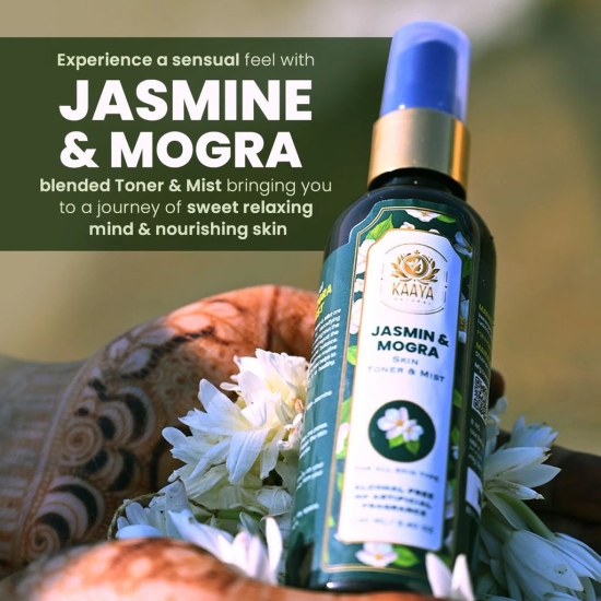 Kaaya Natural Jasmin & Mogra Toner & Mist 100ML Bottle (BUY 1 GET 1 FREE)