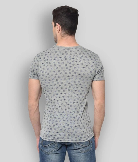 Vimal Jonney Cotton Blend Grey Printed T-Shirt - None