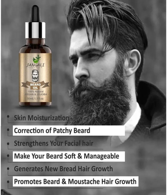 PURE JANGALI ORGANICS Beard Growth Oil- For Stimulating fast Beard Growth Hair Oil 30ML