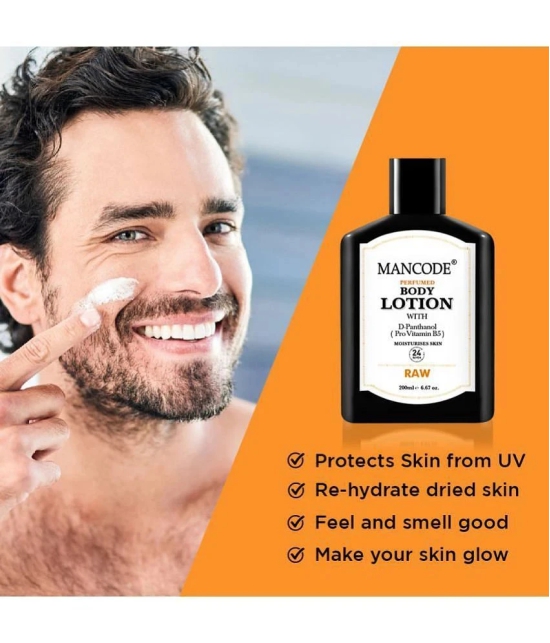 Mancode Raw Body lotion for Man Hand Lotion 200 mL