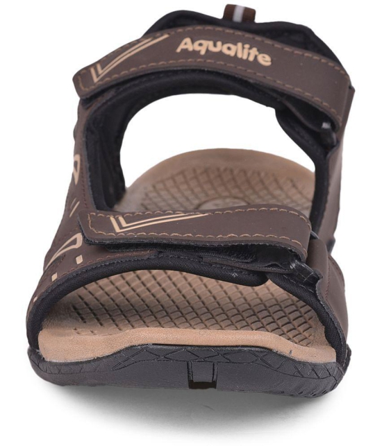 Aqualite - Brown Mens Floater Sandals - None