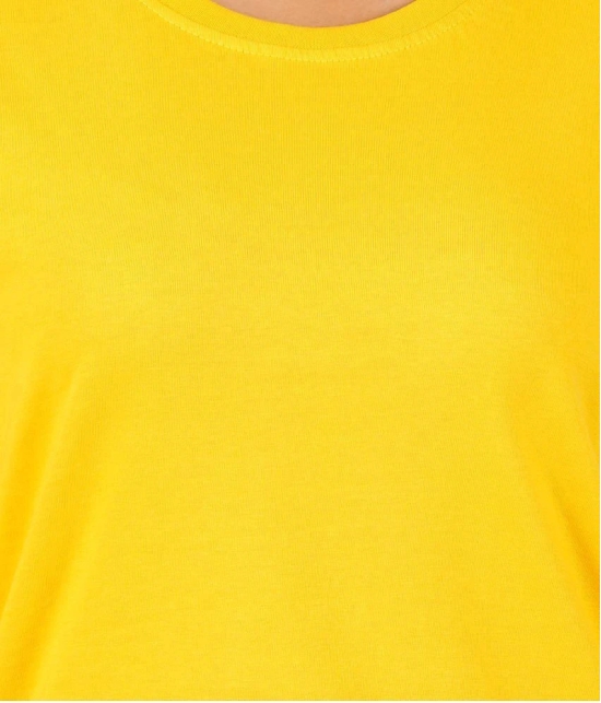 ferocious - Yellow Cotton Regular Fit Womens T-Shirt ( Pack of 1 ) - None