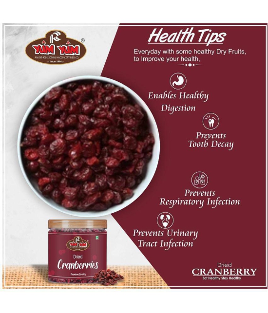 YUM YUM American Dried Whole Cranberries 200g