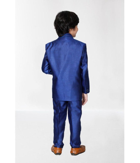 DKGF Fashion - Royal Blue Polyester Boys Suit ( Pack of 1 ) - None