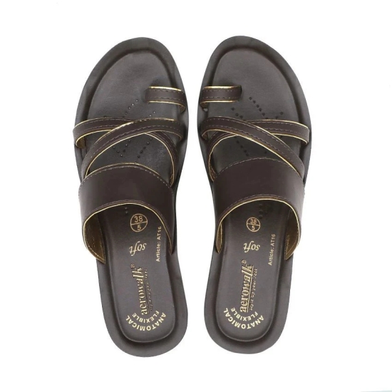 Aerowalk Brown Womens Flats - None