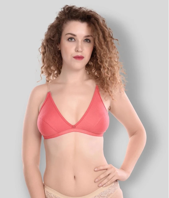 Madam - Orange Cotton Non - Padded Womens T-Shirt Bra ( Pack of 1 ) - 36B