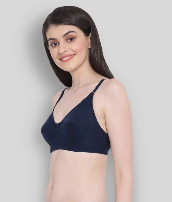 Clovia Cotton Everyday Bra - Blue Single - 34B