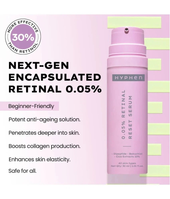 Hyphen 0.05% Retinal Reset | Retinol Derivative Serum for Anti Ageing Reduces Fine Lines & Wrinkles