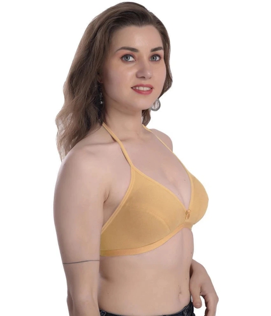 Madam Pack of 1 Lycra Non Padded Womens Everyday Bra ( Gold ) ME0025 - None