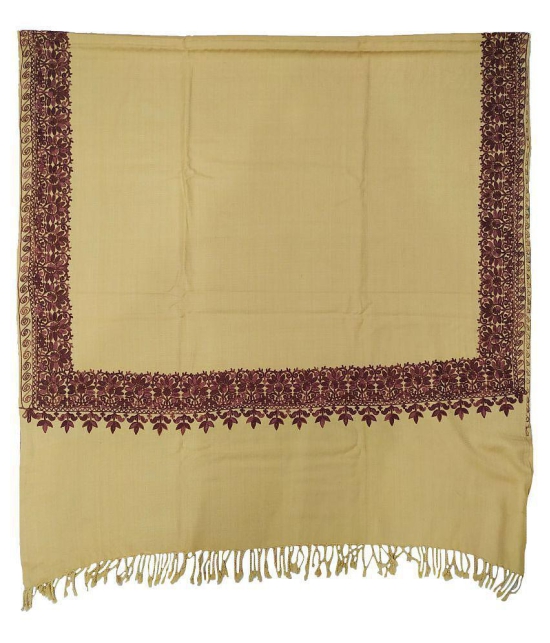 Soul Essence Beige Kashmiri Shawl - Single