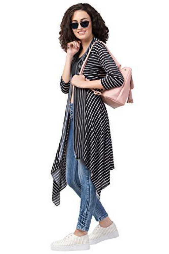 FUNDAY FASHION Women's Hosiery Lycra Long Shrug