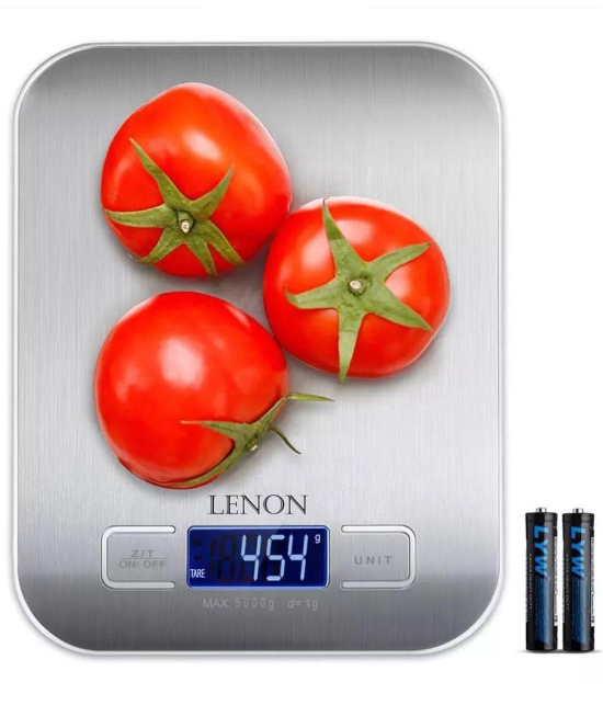 Lenon-Tools Hardware Stainless Steel Digital Kitchen Weighing Scale & Food Weight Machine for Diet, Nutrition, Health, Fitness, Baking & Cooking (Weighing Capacity 10Kg)