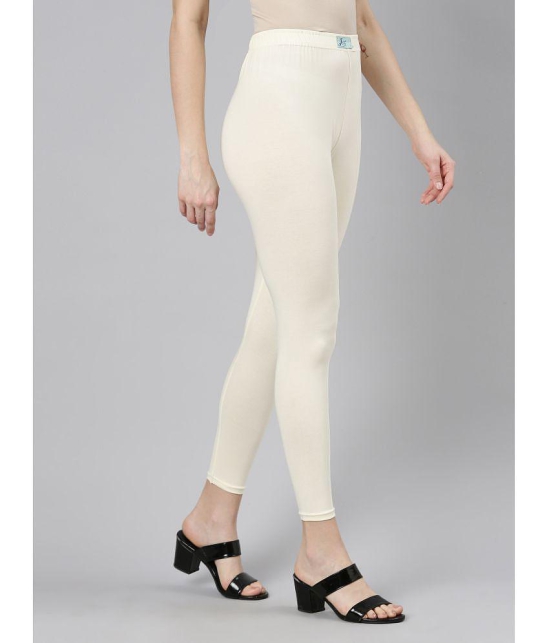 Jcss - Off White Lycra Women's Leggings ( Pack of 1 ) - None