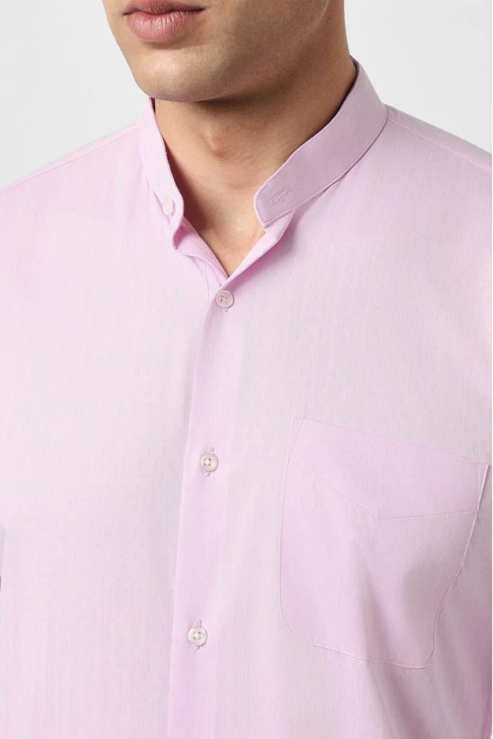 Men Pink Slim Fit Formal Full Sleeves Formal Shirt