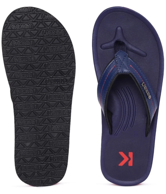 Paragon Navy Mens Thong Flip Flop - None