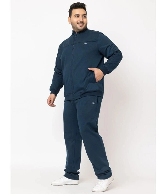 YHA - Teal Fleece Regular Fit Mens Tracksuit ( Pack of 1 ) - None