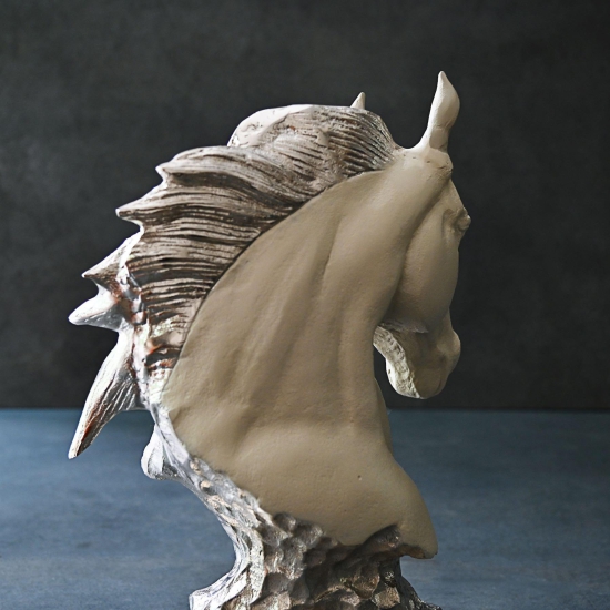 Silver Horse Sculpture