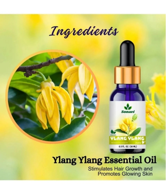 Sonavi Ylang-Ylang Stress Relief Essential Oil Green With Dropper 30 mL ( Pack of 1 )