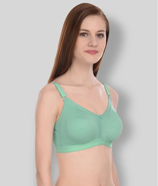 Elina - Turquoise Cotton Non - Padded Womens Everyday Bra ( Pack of 1 ) - 40D