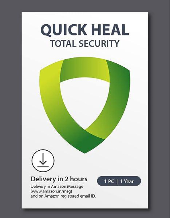 Quick Heal | Total Security | 1 User | 3 Years | Email Delivery in 2 hours - no CD