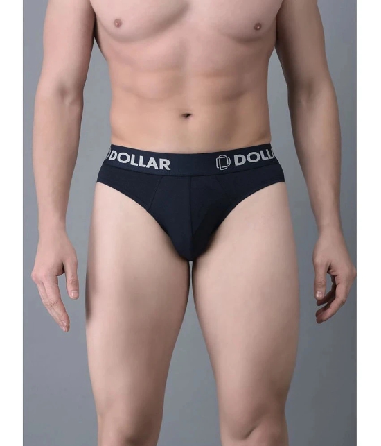 Dollar Bigboss Assorted Solid Cotton Blend Men Brief (Pack of 5) - None