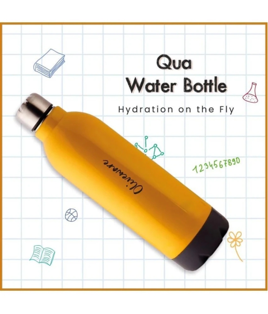 Oliveware Yellow Water Bottle 600 ml mL ( Set of 1 ) - Yellow