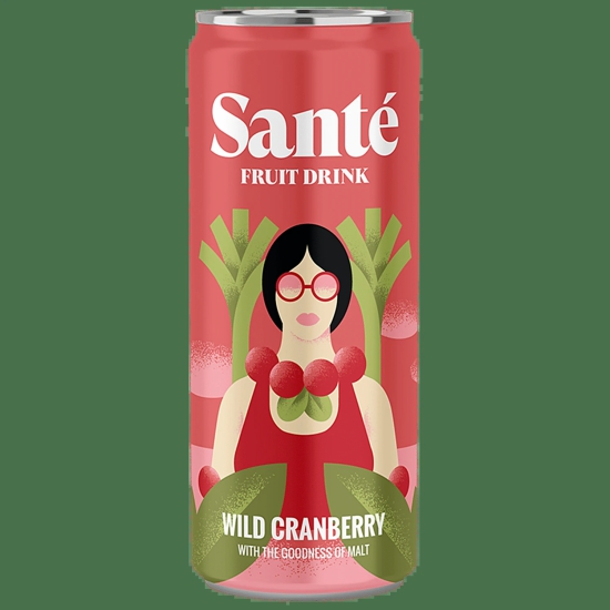 Budweiser Sante Wild Cranberry Fruit Drink, 250 ml