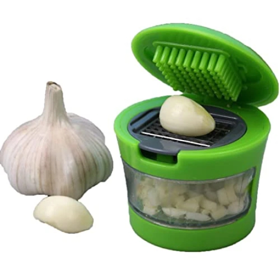 FreshBox Kitchen Garlic Cutter/Chopper?Crusher Green, 1 pcs