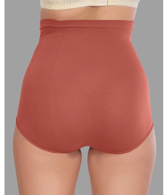 Madam - Orange Spandex Womens Tummy Tucker ( Pack of 1 ) - None