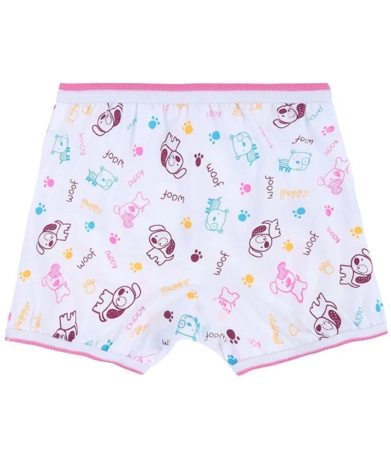 DYCA Pack of 6 Cotton Girls Bloomers ( White ) - None