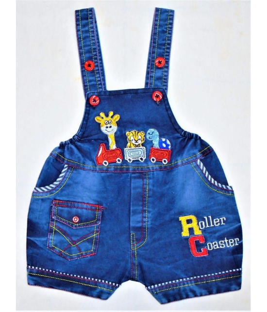 Wise Guys - Red Denim Baby Boy,Baby Girl Dungaree Sets ( Pack of 1 ) - None