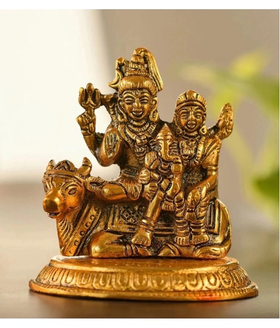 PAYSTORE Aluminium Shiv Family Idol ( 3 cm )