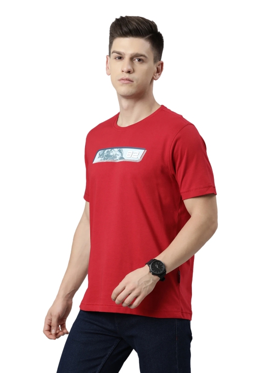 TVS Racing Round Neck T Shirts-Premium 100% Cotton Jersey, Versatile T Shirt for Men, Ideal for Gym, Casual Wear & More-Mercerised Yarn for Extra Durability-Easy to Wear & Wash