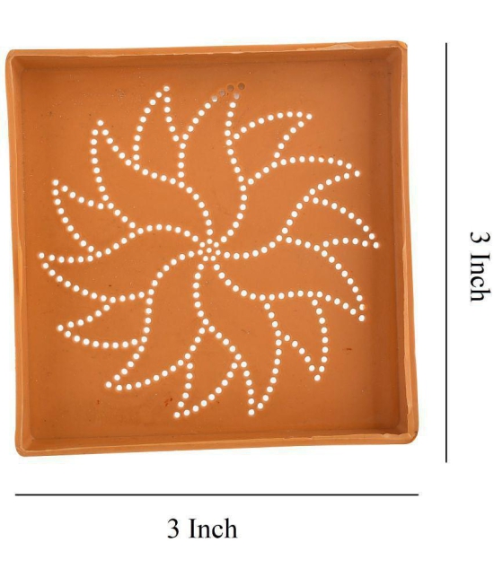 CRAFTAM Different Design Ready to Draw Rangoli Making Stencils, Rangoli Plastic Stencils for Diwali Floor Decoration (Set of 12, Size3x3 Inch)