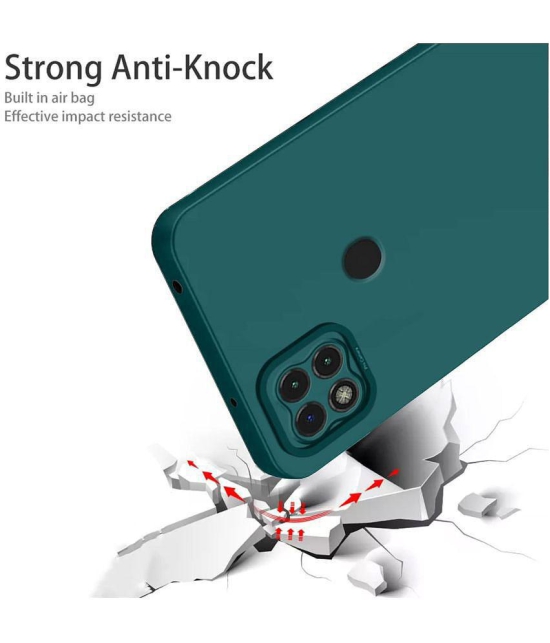 Case Vault Covers - Green Silicon Plain Cases Compatible For Xiaomi Mi Redmi 10A ( Pack of 1 ) - Green