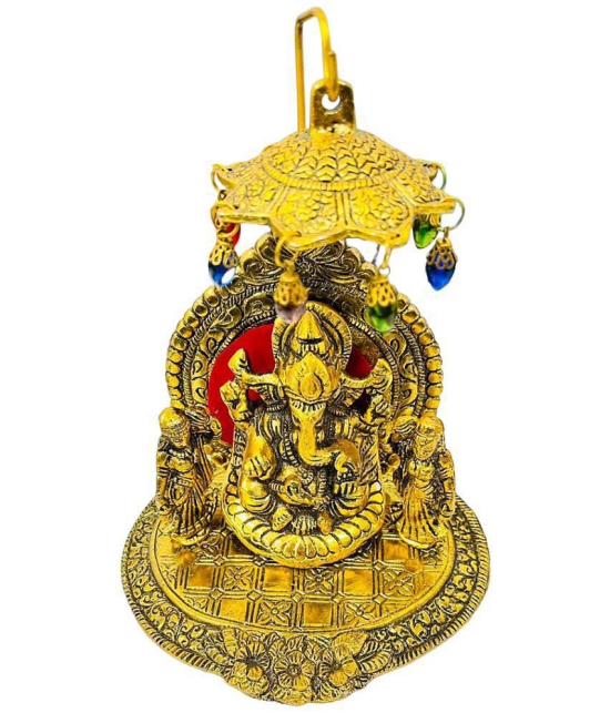 VARKAUS - Brass Lord Ganesha Idol ( 18 cm )