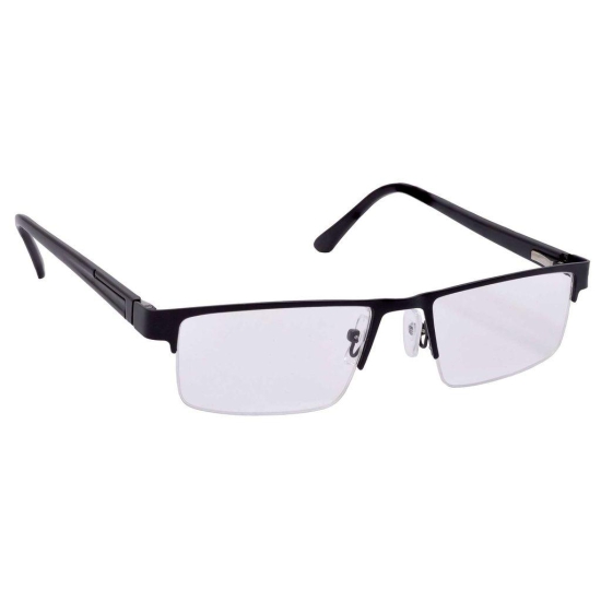 Hrinkar Rectangle Half Rim Portable Reading Glasses For Men And Women (+1.00 To +3.00, Near Vision) - HRD06