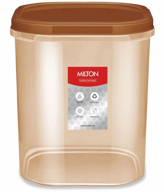 Milton Quadra 16 Storage Container, 16 Litre, Brown - Brown