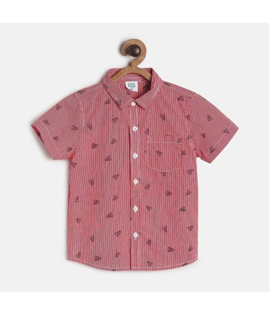 MINI KLUB Kids Boys Red WovenShirt Pack of 1 - None