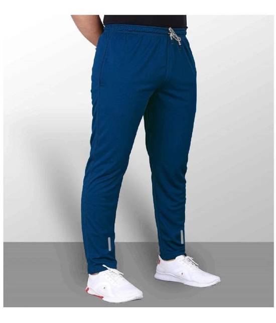 Leavess Light Blue Polyester Mens Trackpants ( Pack of 1 ) - None