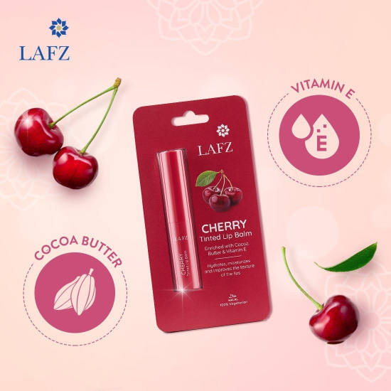 LAFZ Lip Balm SPF Protection With Almond Oil & Vit E, Moisturizes & Repair Dry Lips - Cherry Tinted (Pack of: 1, 1.5 g)