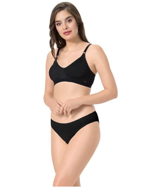 Everyde by Amante Polyester Everyday Bra - Black Single - 40C