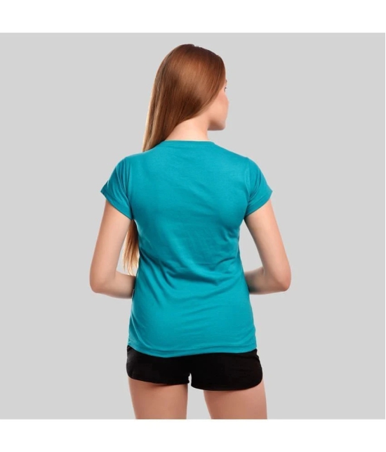 Elina Turquoise Cotton Tees - Single - None